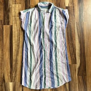 Old Navy Striped Linen Dress Size S